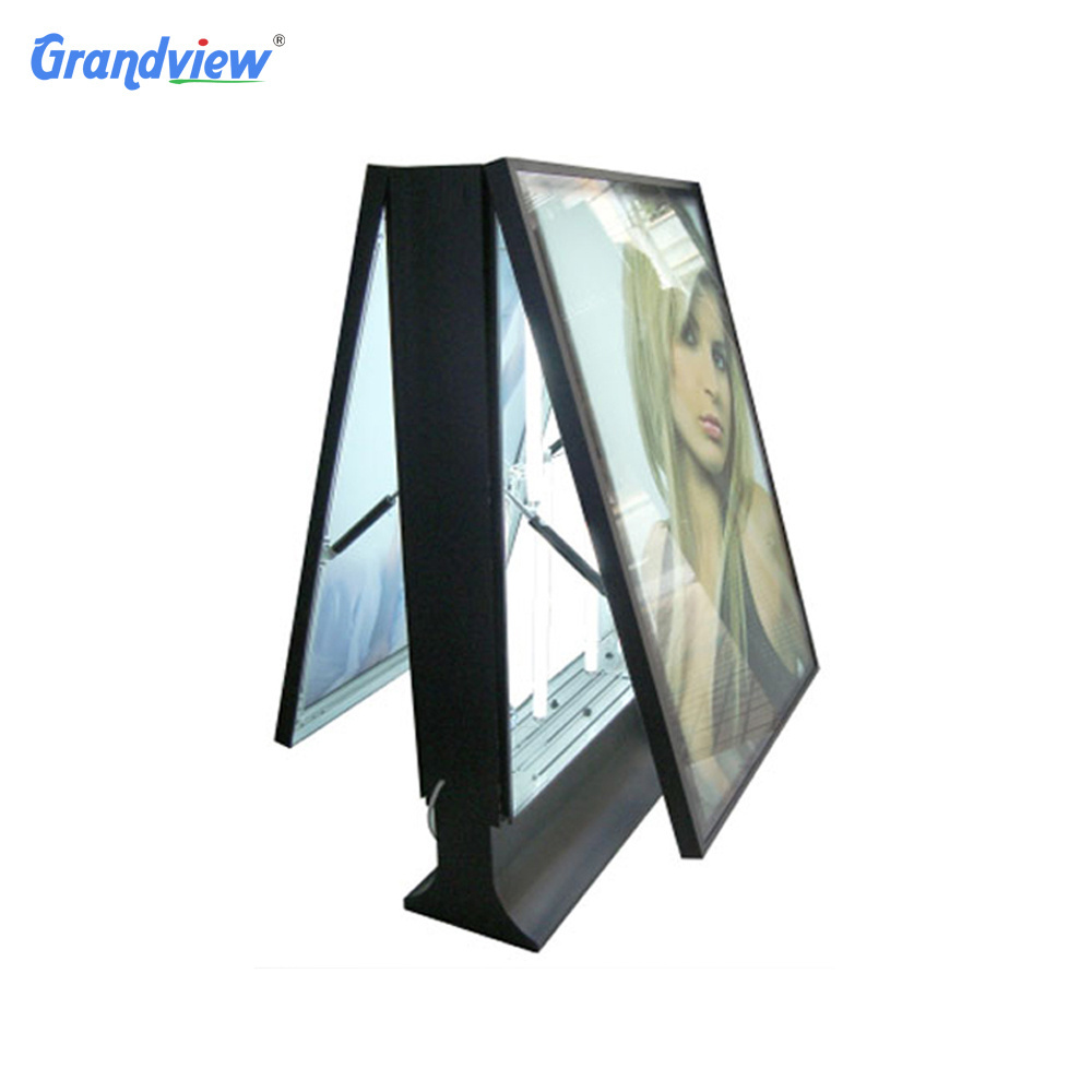 Low price advertising signage led free standing aluminum profile poster billboard