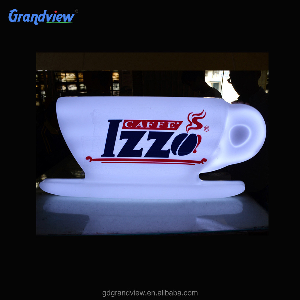 Outdoor advertising outdoor oval round plastic acrylic vacuum forming light box