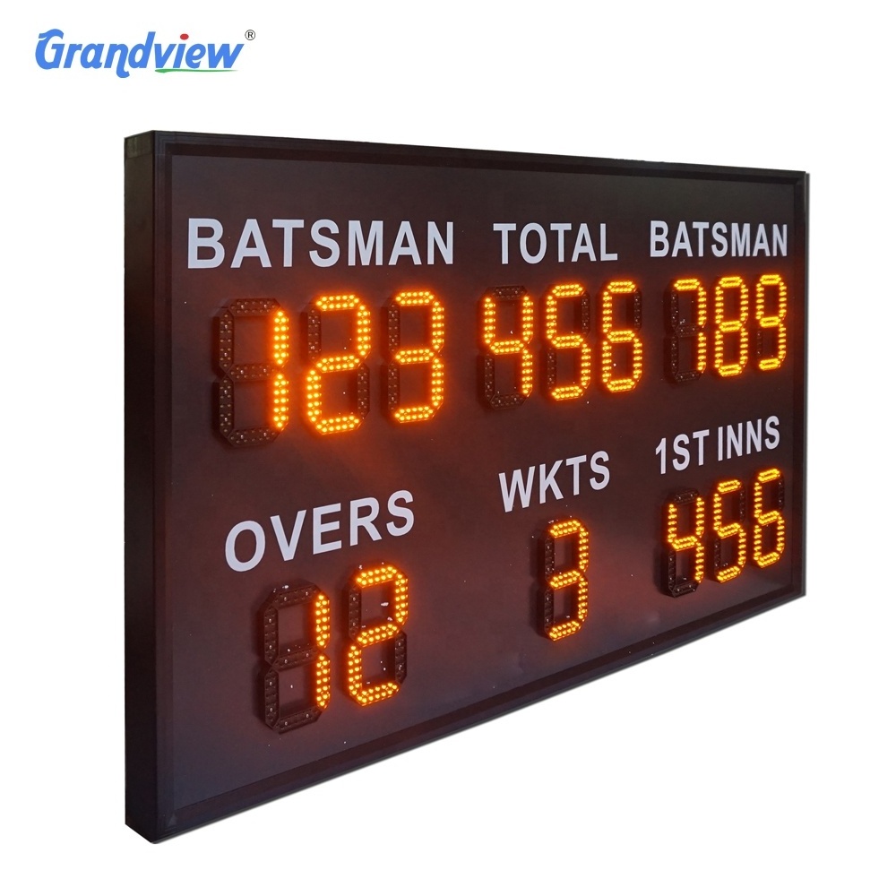 Hot sale product outdoor waterproof electric scoreboard wireless remote control led cricket digital scoreboard