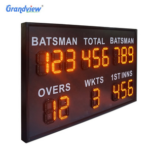 Hot sale product outdoor waterproof electric scoreboard wireless remote control led cricket digital scoreboard