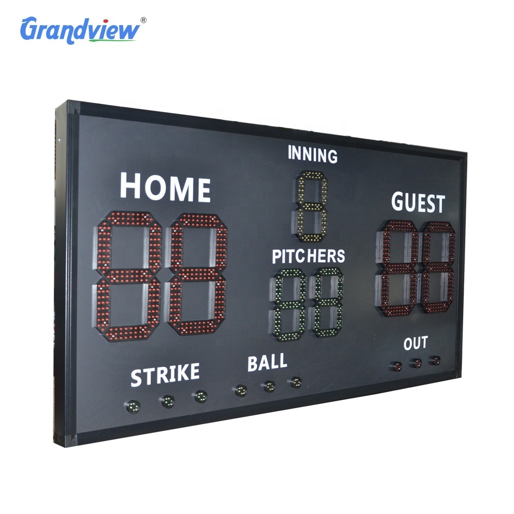 Hot sale product outdoor waterproof electric scoreboard wireless remote control led cricket digital scoreboard