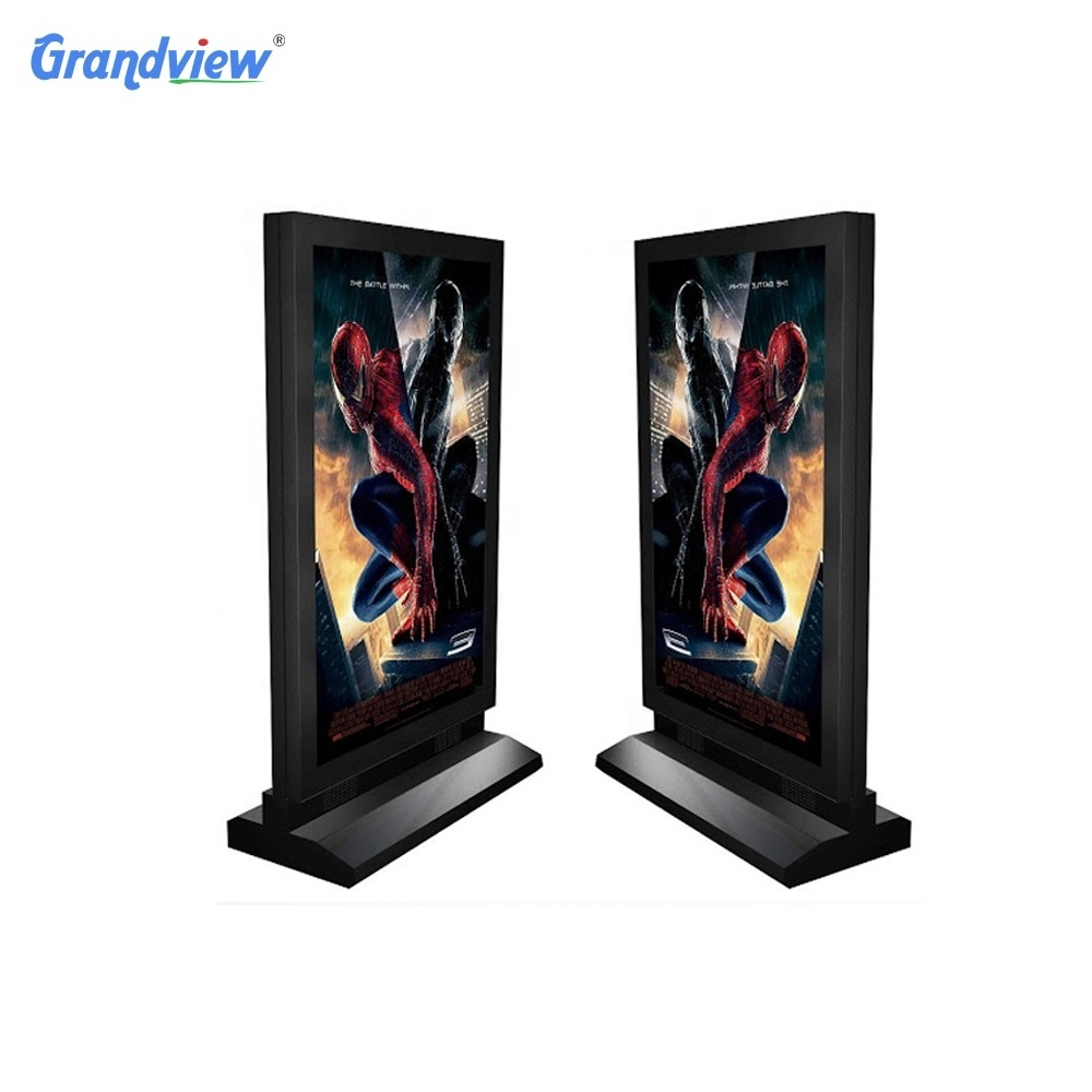 Bus shelter advertising equipment led backlit poster frame rotating billboard