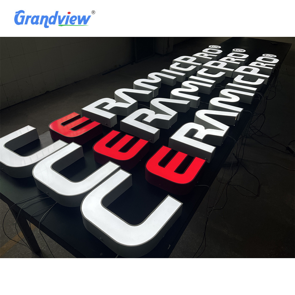 Outdoor/indoor 3D Letter LED Sign Smoke Shop Logo Acrylic Metal Channel Letter Advertising Sign