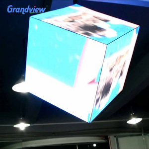 Full Color Outdoor Led Cube Display Indoor And Outdoor Led Cube Screen Commercial Advertising Led Cube Display Screen