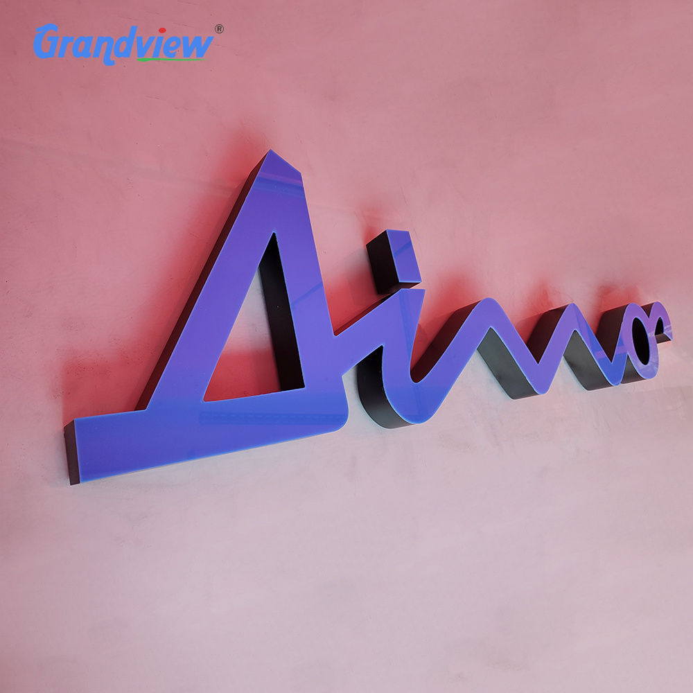 Outdoor business sign hanging led electronic storefront signs led channel letter outdoor building number logo sign