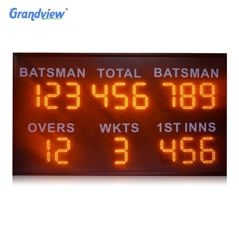 Hot sale product outdoor waterproof electric scoreboard wireless remote control led cricket digital scoreboard