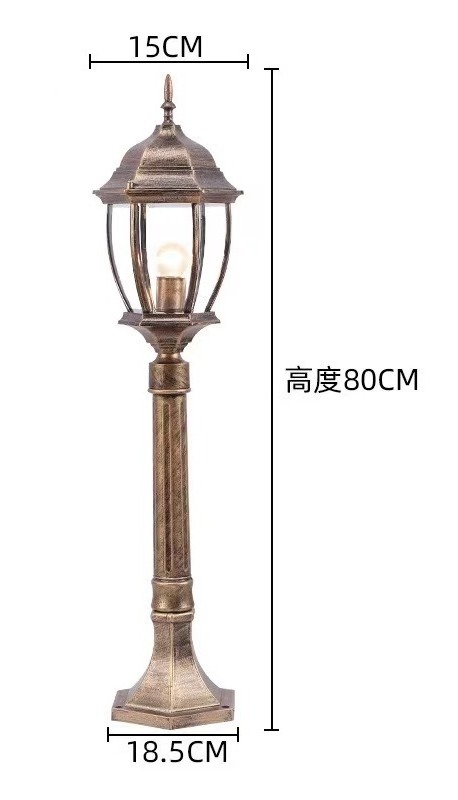 Pumpkin shaped outdoor decorative column lamp lawn courtyard walkway courtyard lamp