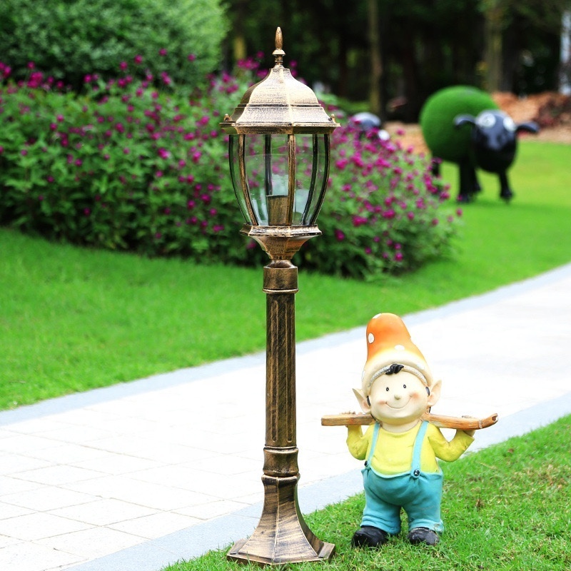 Pumpkin shaped outdoor decorative column lamp lawn courtyard walkway courtyard lamp