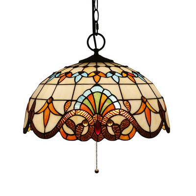 Traditional European restaurant bedroom bar aisle retro tiffany pendant lamp industrial vintage turkish chandelier ceiling lamp