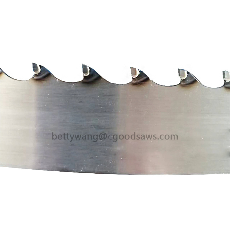 158'' carbide tooth tipped band saw blades hss saw blade for hard wood cutting band saw