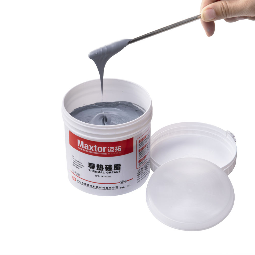 Conductive Grease Grey for LED Heatsink Thermal Silicon MT3202 Electrical High Thermal Silicone Wholesale 1kg Thermal Compound