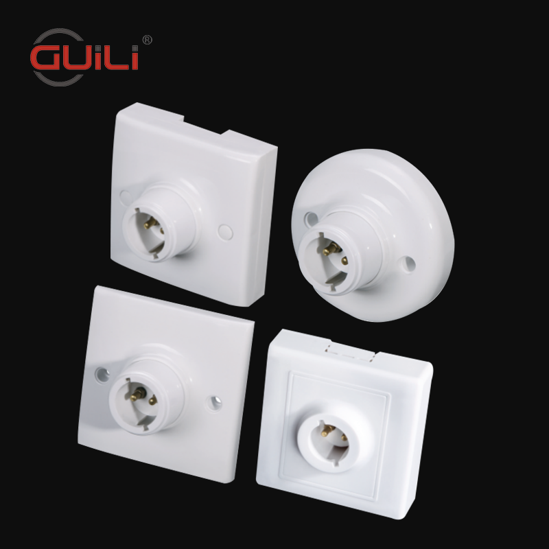 Surface Mounted Wall E27 Screw Socket Lamp Holder Ceiling High Temperature Resistance 86 Type Screw Socket Lamp