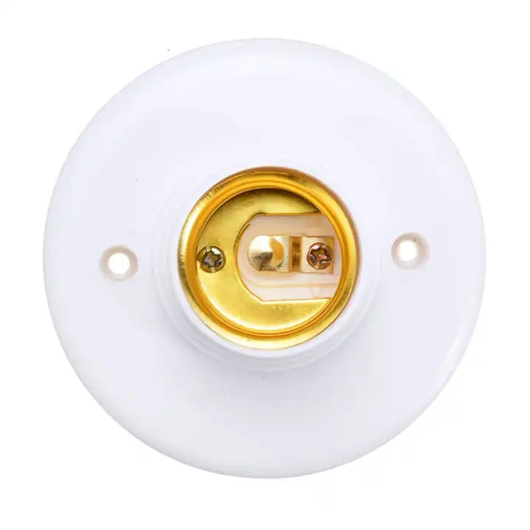 High Quality E27 Lamp Holder 250V Plastic LED Light Bulb Base DIY Rubber Screw Mouth Pendant Socket Accessories