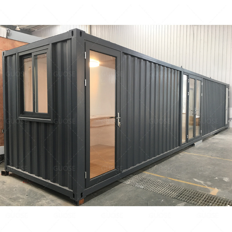 Factory direct price shipping container house mobile modular home glass door living container house