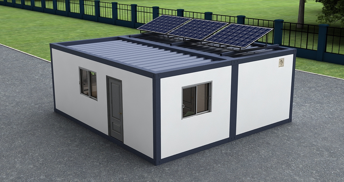 Fast installation container house mauritius solar system 20ft 40ft prefab house prefabricated container office