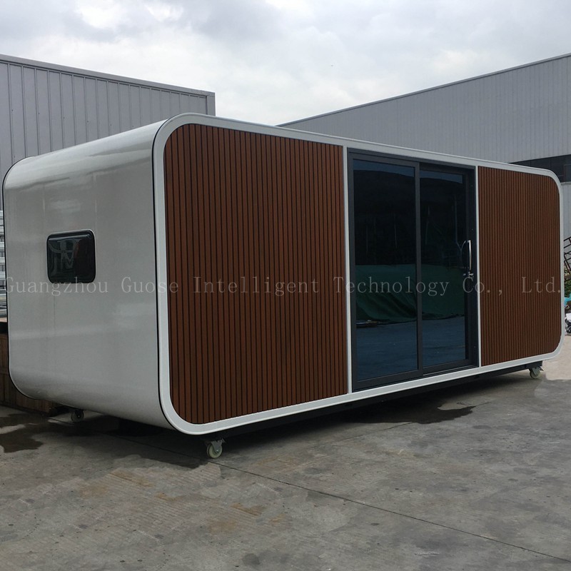 Guose Hot Sale Outdoor Sandy Beach Bedroom office Pods Tiny House Camping Cabin Mobile Prefab Apple Cabin