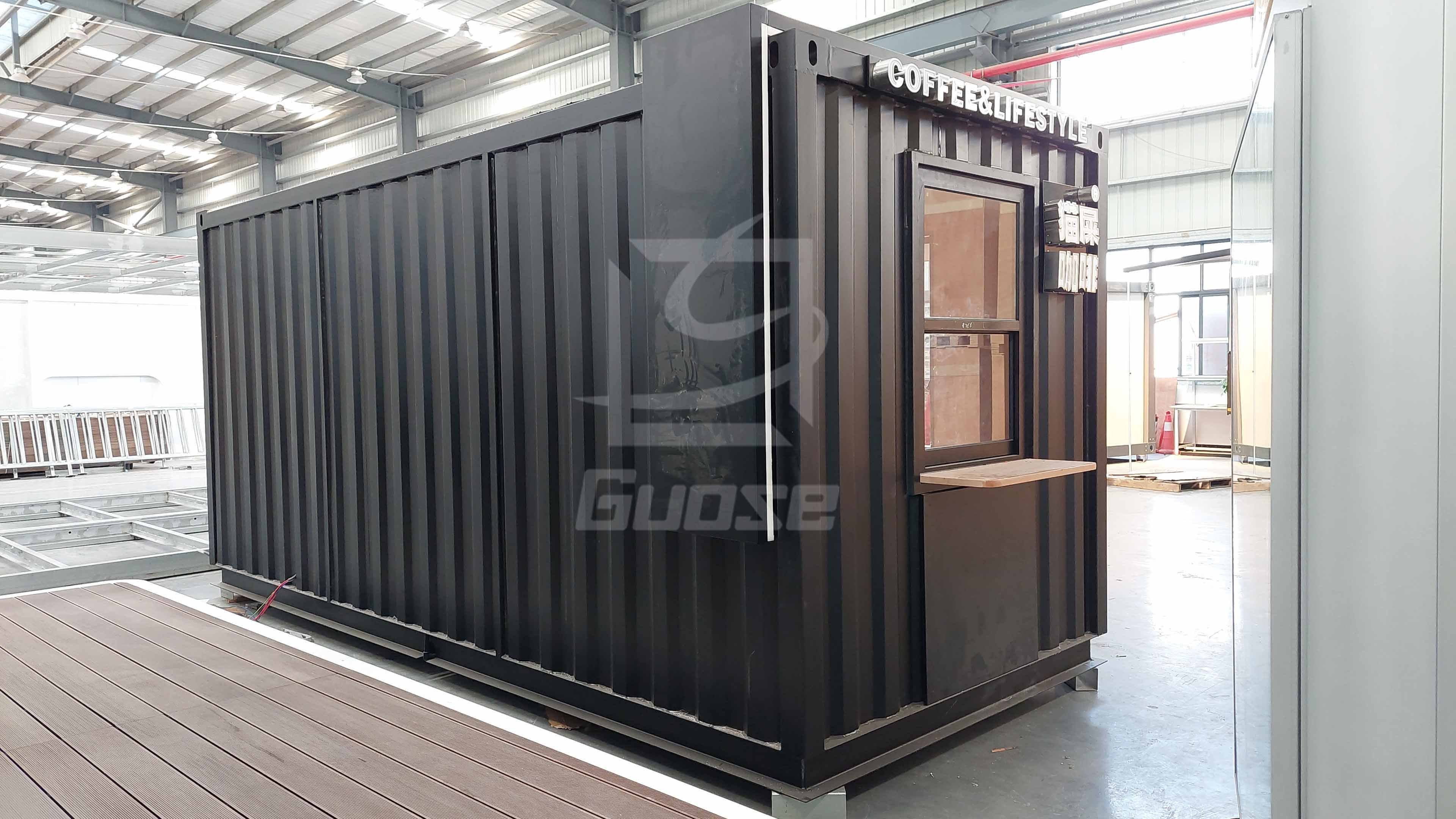 Luxury Shipping Container Bar Cafe Container Coffee Shop 20 ft Container Restaurant