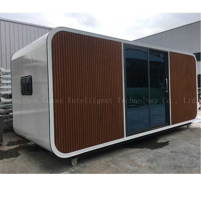 Guose Hot Sale Outdoor Sandy Beach Bedroom office Pods Tiny House Camping Cabin Mobile Prefab Apple Cabin