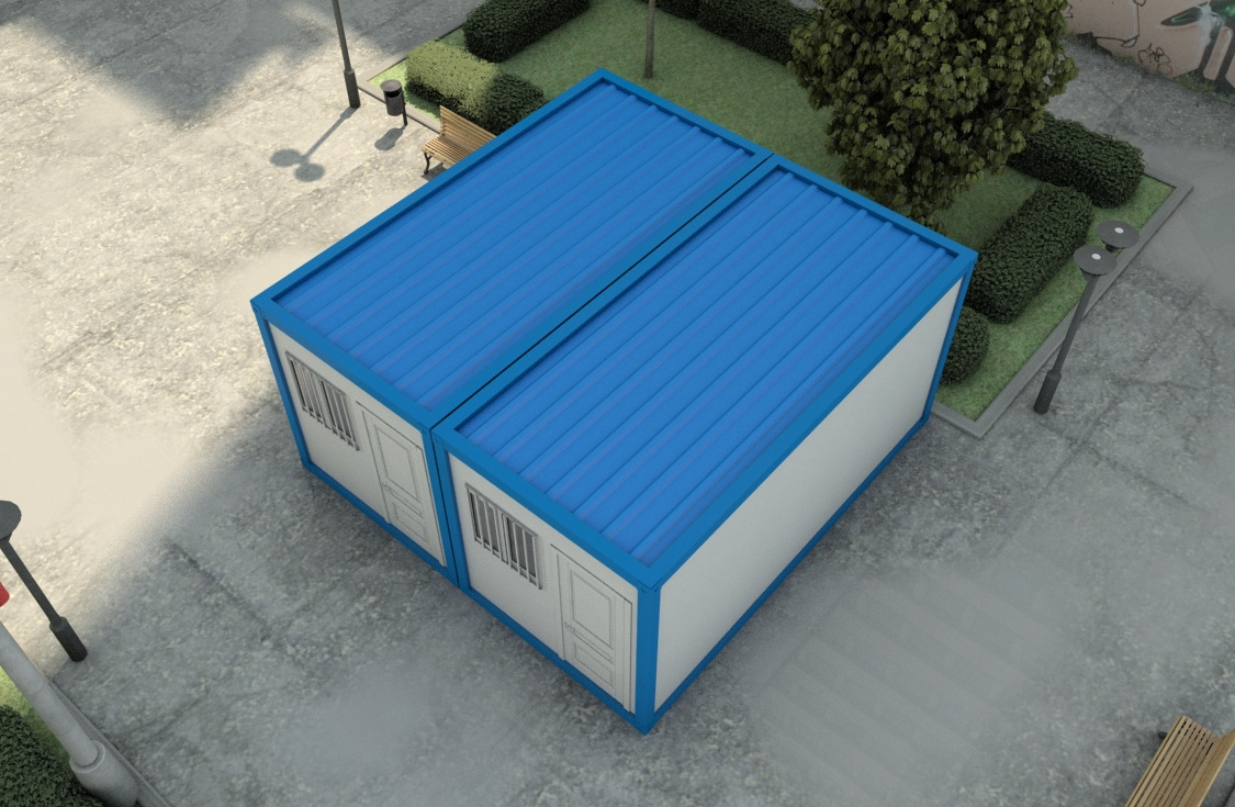 Customized prefab steel structure mobile flat pack container house