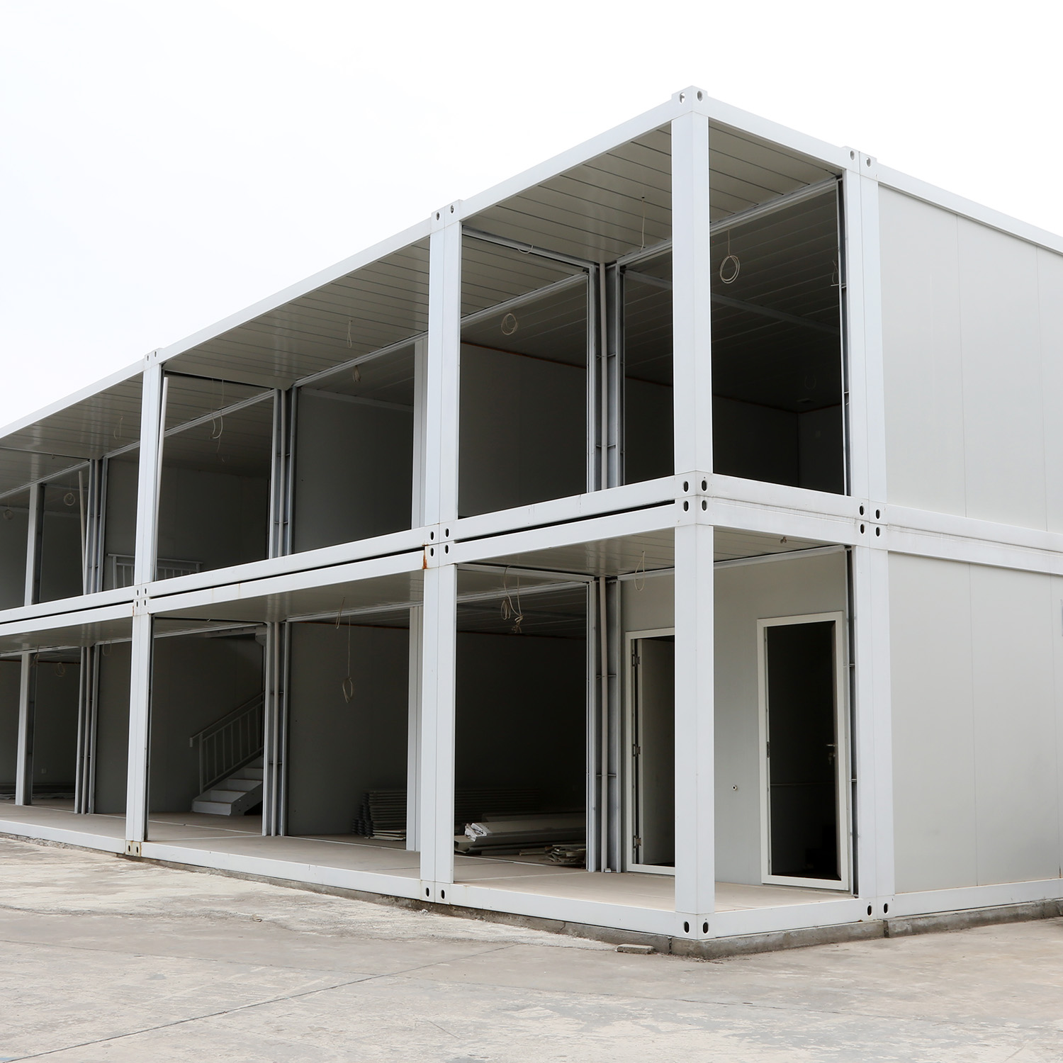 New design steel structure 3 bedroom house container house 20ft prefab container house