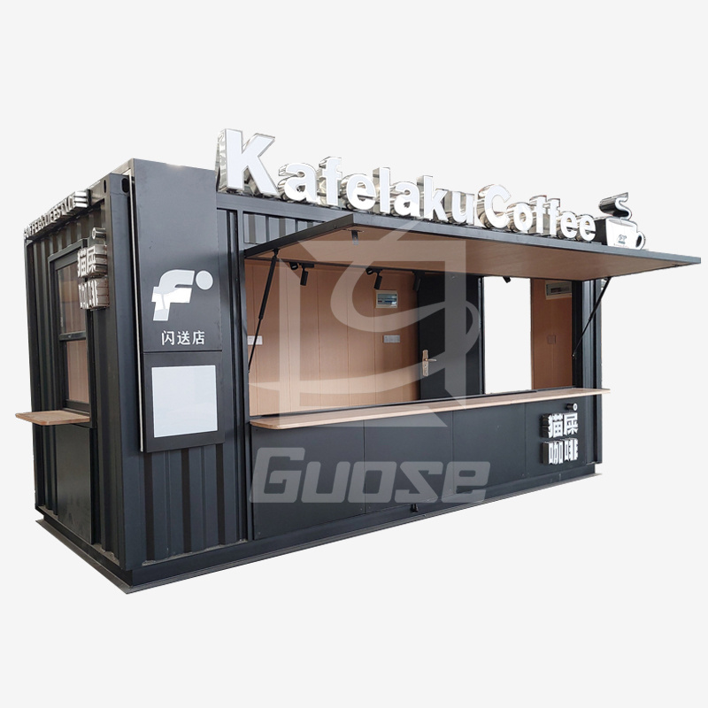 Luxury Shipping Container Bar Cafe Container Coffee Shop 20 ft Container Restaurant