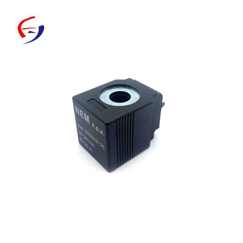 Solenoid  valve coil Foton 24V with Three plug for Foton Excavators Electric Parts FUTON COIL