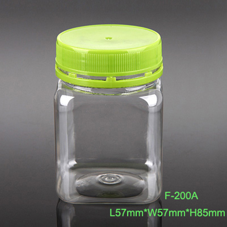 250ml hexagonal PET plastic, food grade jar container packaging sweet honey with custom made printing/