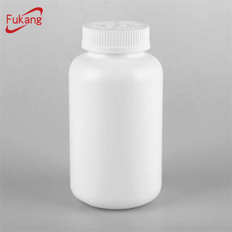 500CC Plastic Protein Powder Container, White Plastic Tablet Bottles/