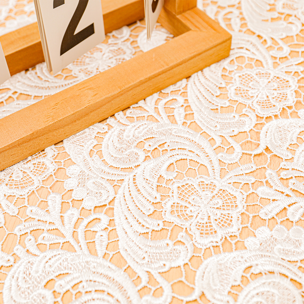 Water Soluble Silk Milk Lace White Guipure Cord High Quality African Lace Fabric  Nigerian Wedding Dress Gown Lace Material