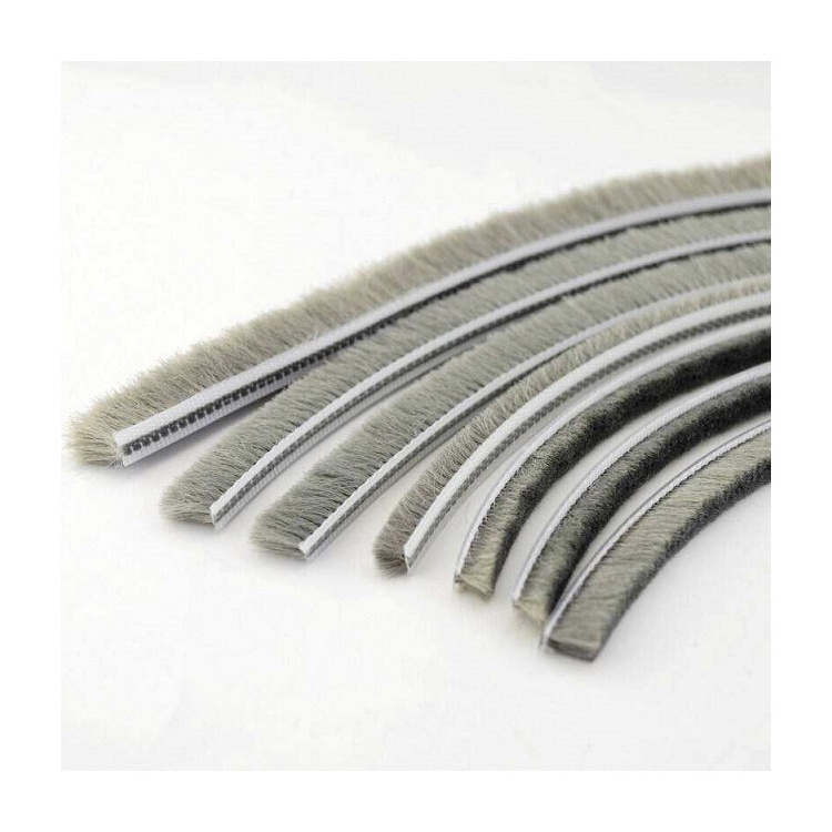 Aluminium Sliding Window And Door Brush Seal Strip Weather Strip silicified water proof In Different Sizes And Colors