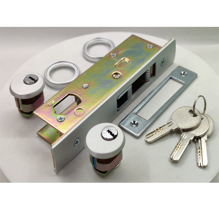 High quality Mcdonalds KFC aluminum heavy door mortise cekon lock with keys heavy duty 5128 To Central America South America