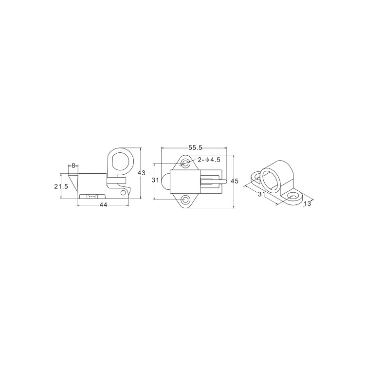 Zinc Barrel bolts tower bolts for aluminium security door Aluminium window and door bolt lock To Yemen Uganda Ghana