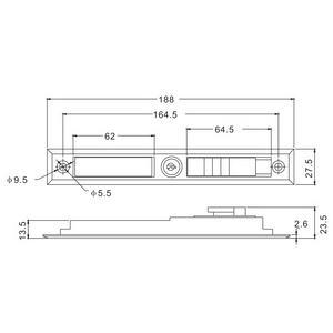 Aluminium hook lock latch with key window lock SDK007 cekon lock to Thailand