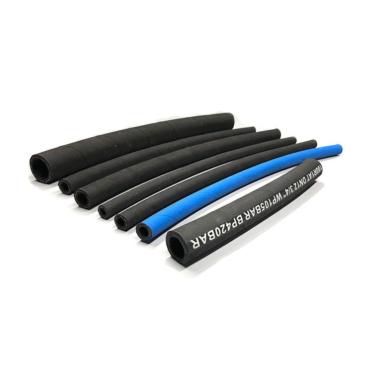 Hydraulic Fuel Hose Industrial Oil Resistant Hydraulic Rubber Oil Hose/fiber braid hydraulic hose