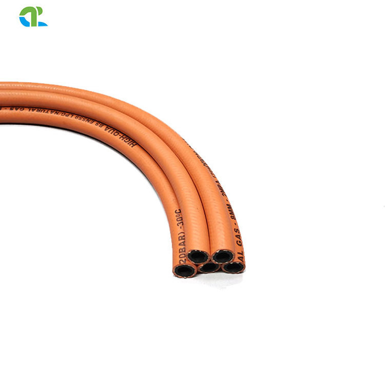 Fiber Braid Reinforcement 300psi Rubber LPG Natural Gas Hose Propane Hose For Industrial or Family Use