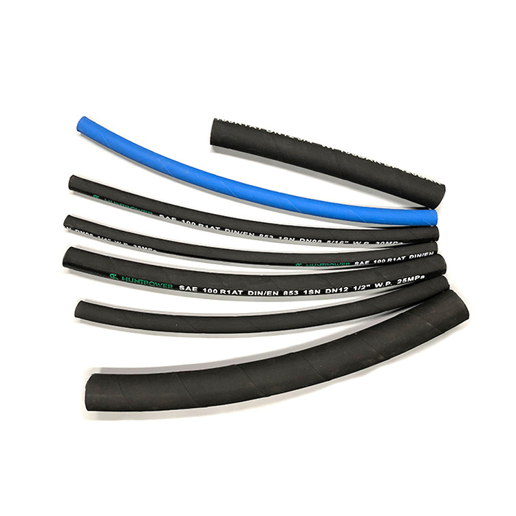 Hydraulic Fuel Hose Industrial Oil Resistant Hydraulic Rubber Oil Hose/fiber braid hydraulic hose