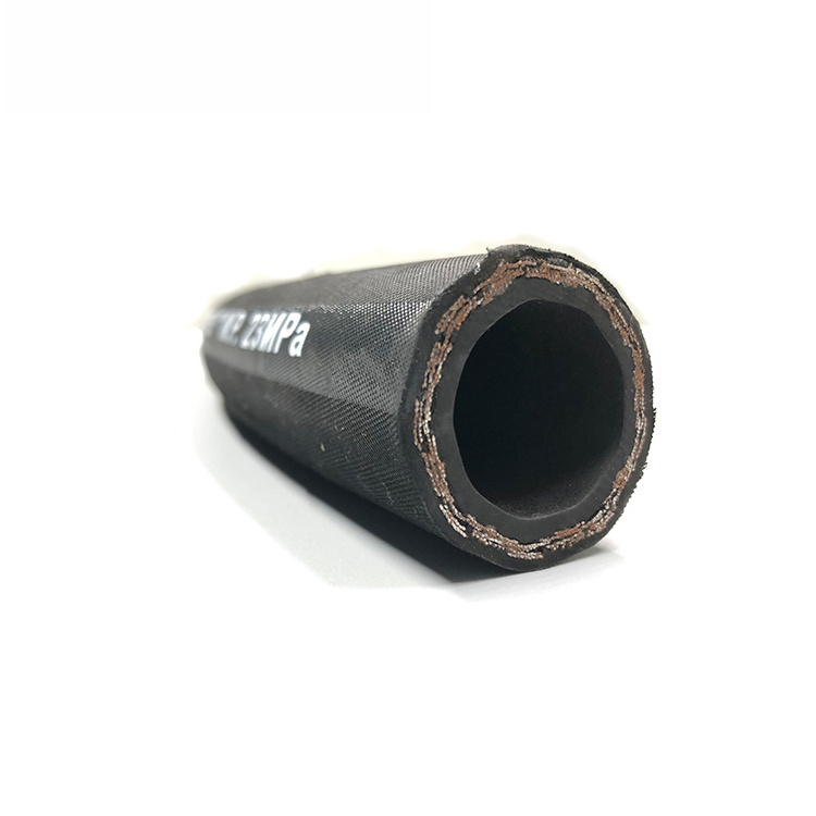 High Pressure Oil Fuel Gasoline Petroleum Resistant Flexible Rubber Hydraulic Hose With Steel Wire Braid reinforced