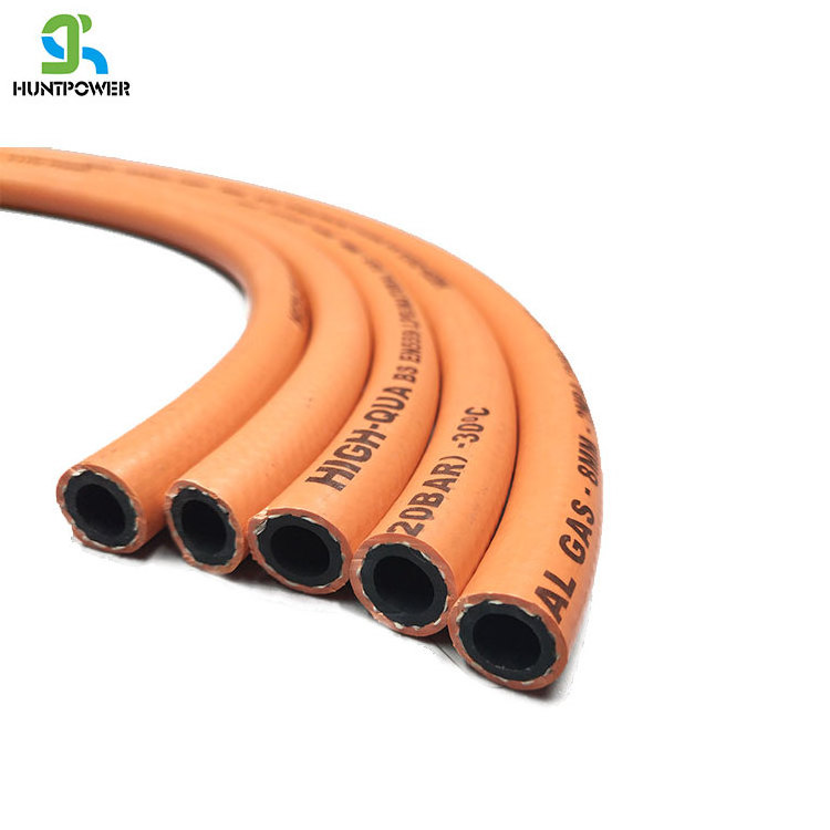 Fiber Braid Reinforcement 300psi Rubber LPG Natural Gas Hose Propane Hose For Industrial or Family Use