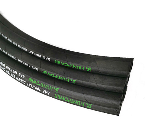 Hydraulic Fuel Hose Industrial Oil Resistant Hydraulic Rubber Oil Hose/fiber braid hydraulic hose