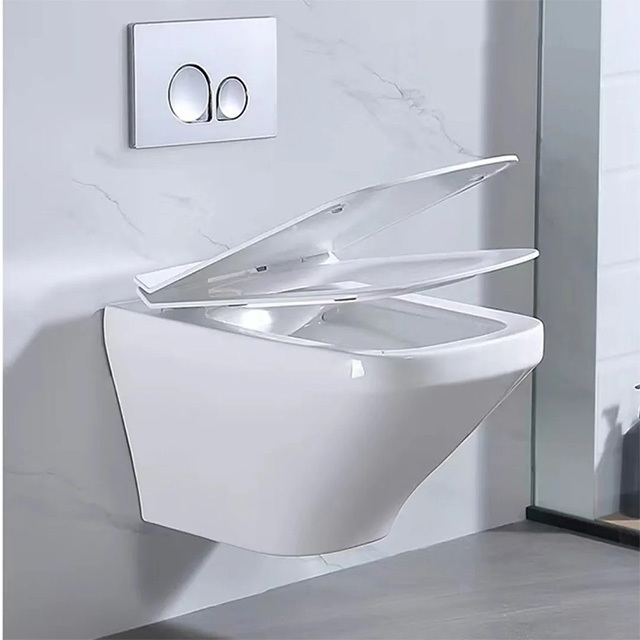 Inodoro Sanitary Wares Bathroom Water Closet Ceramic Wc One Piece Wall Hung Rimless Toilet Bowl Toilet Set