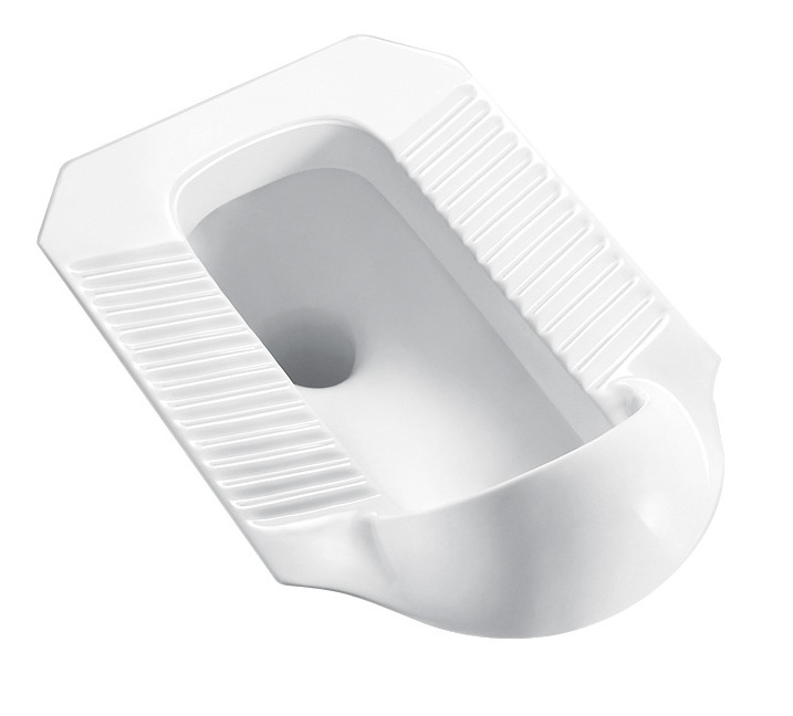 China Factory Sanitary Ware Squatting Toilet Pan Size 100% Ceramic Material Squat Pan Toilet With Flush System