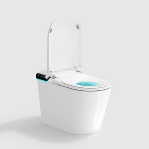 Top Quality Modern 110v/220v Electric Intelligent One Piece Closestool Bathroom Wc White Toilet Bowl Automatic Smart Toilet