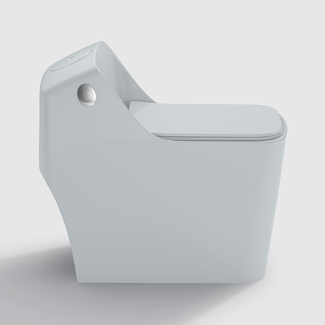 Chinese Manufacturer Toilet Piss Ceramic Wc Square Commode S Trap Grey Color Toilet Bowl One Piece Toilet With Bidet