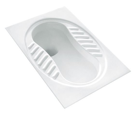 China Factory Sanitary Ware Squatting Toilet Pan Size 100% Ceramic Material Squat Pan Toilet With Flush System