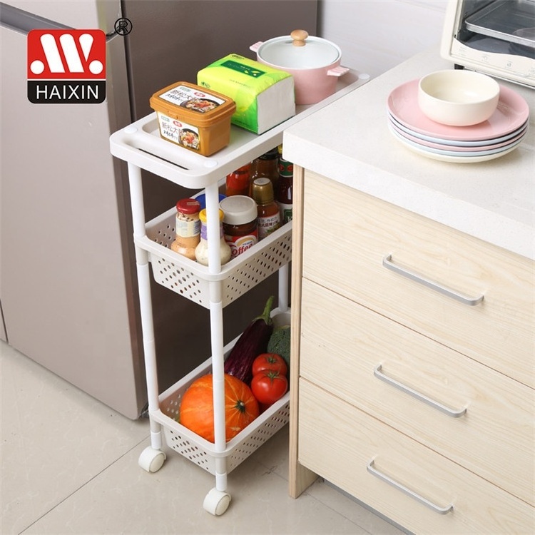 Good Quality 3/4/5 layers Corner Shelf Plastic Bathroom Organizer Under Sink Shelf Baskets Kitchen Rack Storage display