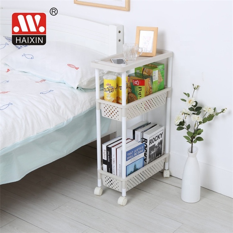 Good Quality 3/4/5 layers Corner Shelf Plastic Bathroom Organizer Under Sink Shelf Baskets Kitchen Rack Storage display