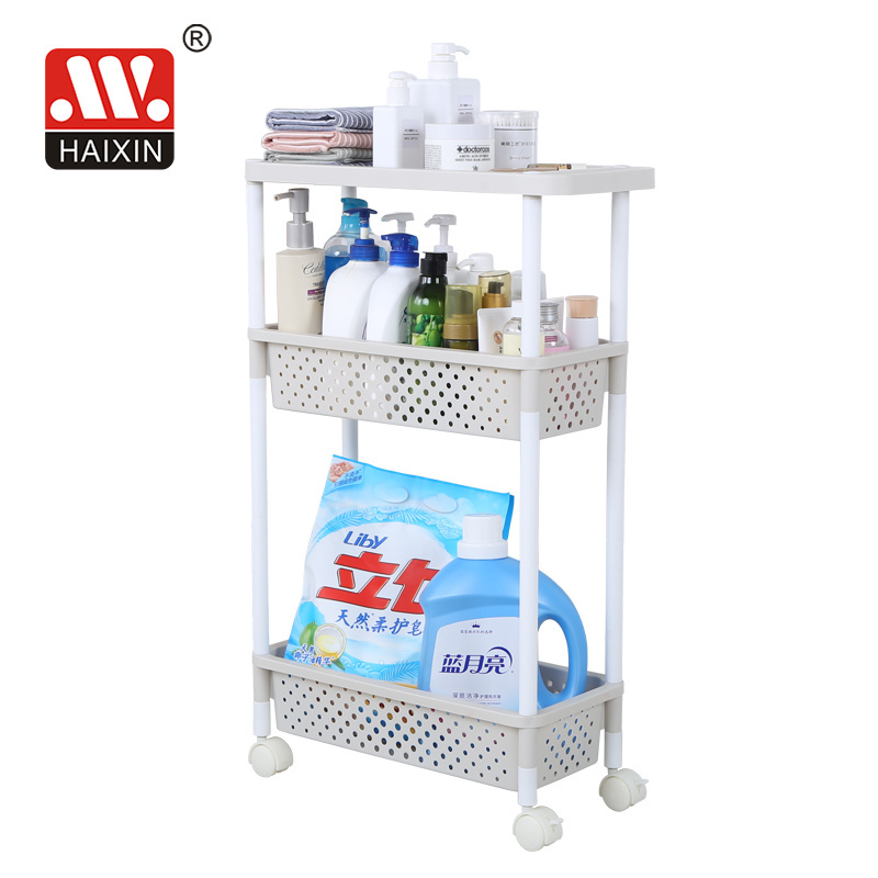 Good Quality 3/4/5 layers Corner Shelf Plastic Bathroom Organizer Under Sink Shelf Baskets Kitchen Rack Storage display