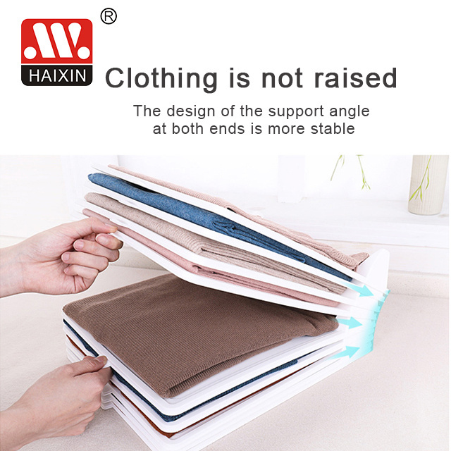 Haixin T-shirt Folding Board T Shirt Folder Flipfold Laundry Room Organizer Clothes Flip Fold Plastic Storage Boxes & Bins