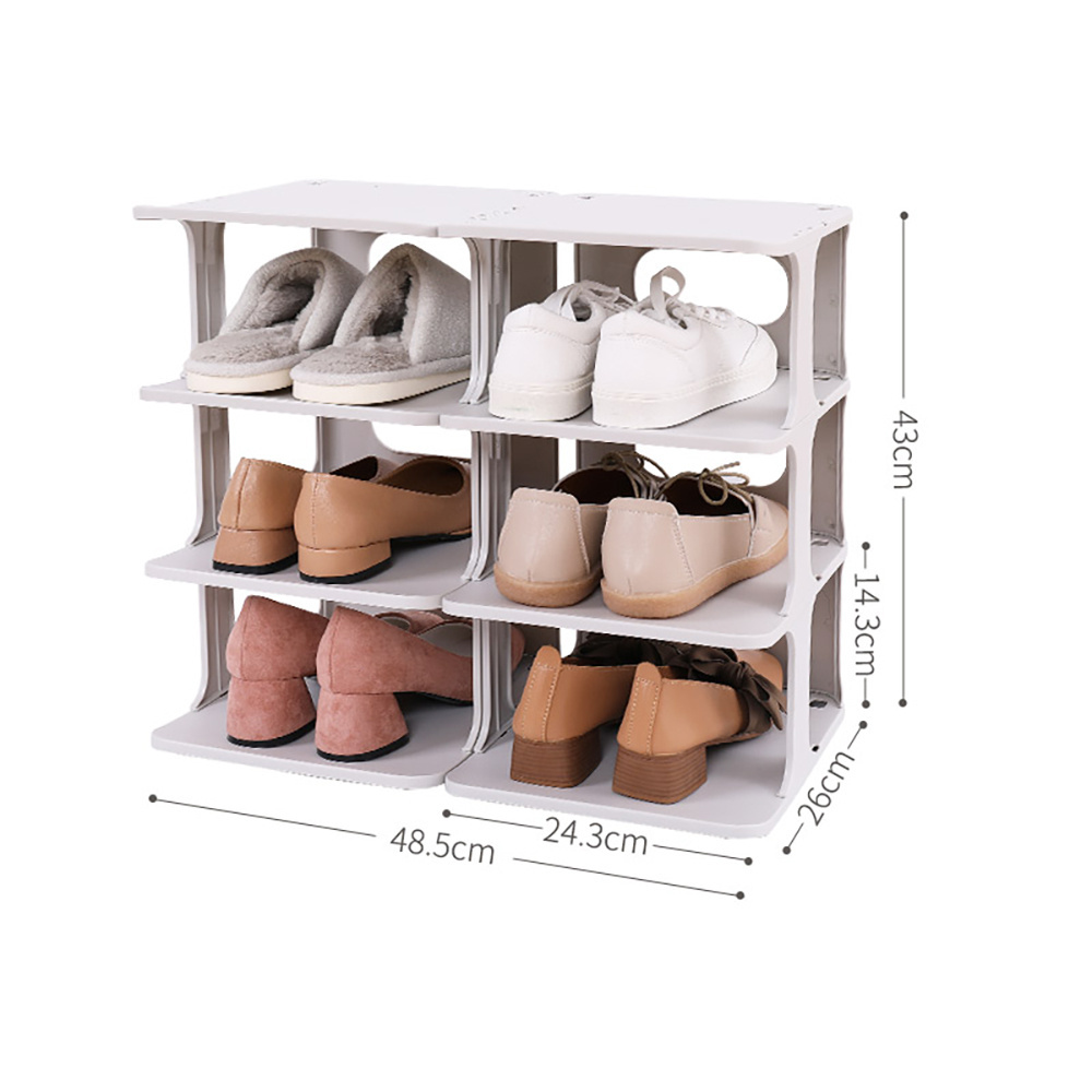 HAIXIN 6 Tiers Plastic Shoe Storage Rack 3 Layer Shoe Rack Organizer