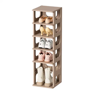 Wholesale Space Saving Narrow Plastic Vertical Tower Shoes Organizers Storage Rack Cabinet